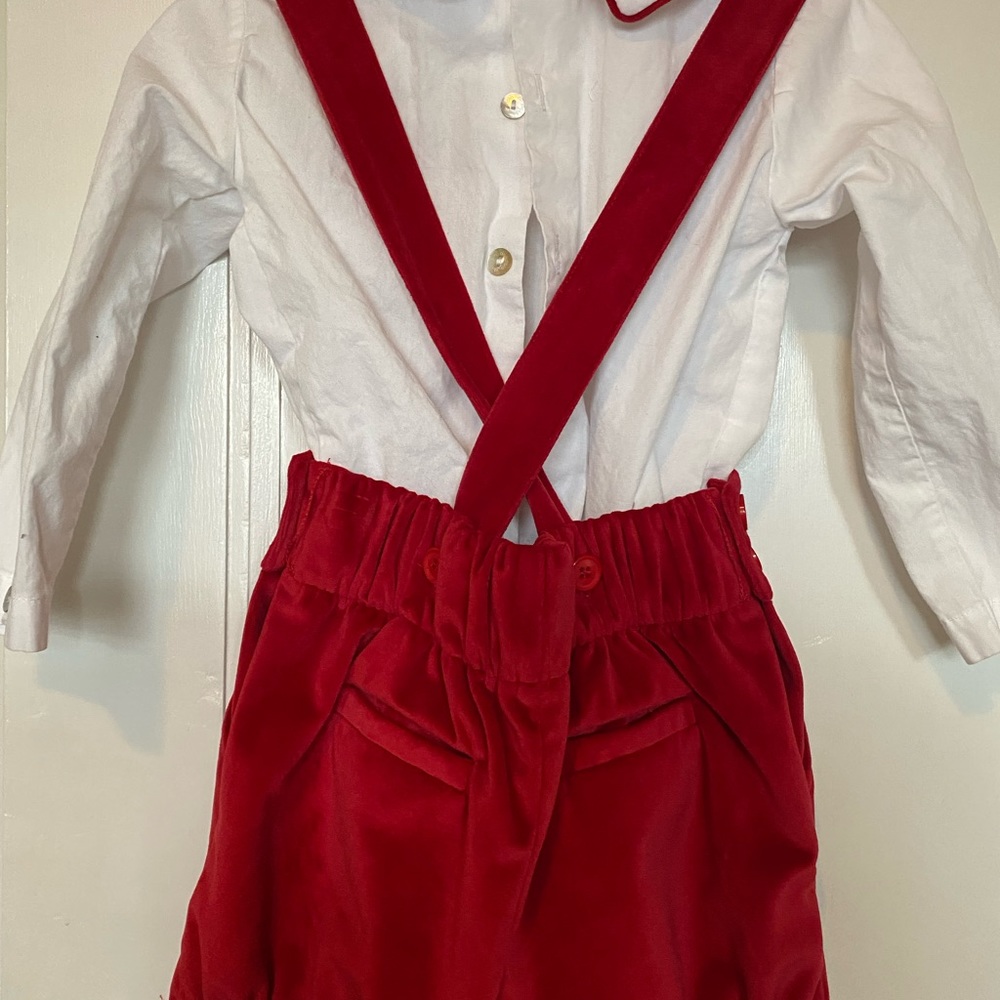 Dondolo velvet short overalls. Size 3
